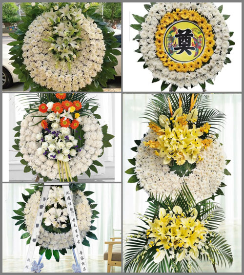 山东青岛胶州市张应镇前小河崖村花圈速递